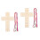 2 Sets Yarn Craft Kit Wooden Cross Weaving Project 6