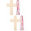 2 Sets Yarn Craft Kit Wooden Cross Weaving Project 9