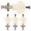20Pcs Metal Ukulele Pegs White Small Handle Tuning Tools for Ukuleles 1