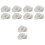 10 Pcs Household Kitten Muzzles Transparent Grooming Head Covers 4