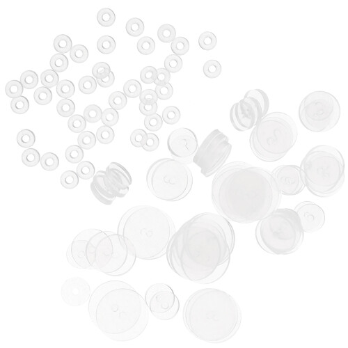 400 Pcs Silicone Earring Backs Patches Discs Pads For Droopy Ears 2