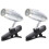 2Pièces Lampe Lecture LED Argentée Mini Clip Portable Booklight 7