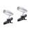2Pièces Lampe Lecture LED Argentée Mini Clip Portable Booklight 9