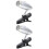 2Pièces Lampe Lecture LED Argentée Mini Clip Portable Booklight 10