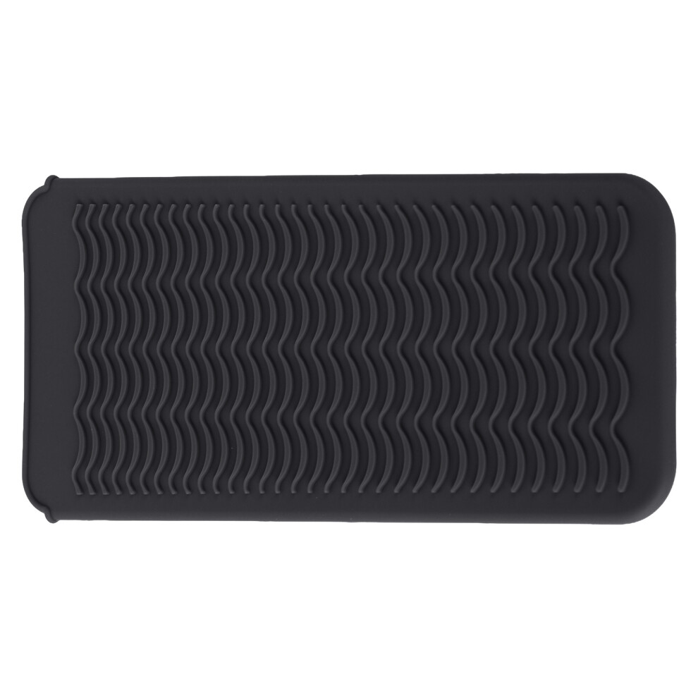 Heat Resistant Silicone Pouch for Hair Styling & Shaving, Black