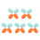 10 Pairs Silicone Drumstick Tips Dampeners For Muting Practice Clack 10