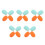 10 Pairs Silicone Drumstick Tips Dampeners For Muting Practice Clack 6