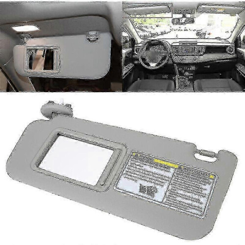 Left Sun Visor for Driver's Seat, 74320-42501-b2, for Rav4 2006-2009, Gray