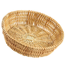 2Pcs Wicker Woven Storage Basket For Household Organization