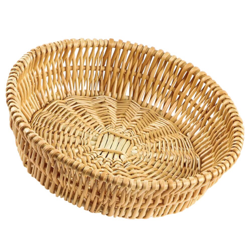 2Pcs Wicker Woven Storage Basket For Household Organization