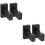 2 Pairs Wall Mount Wooden Bat Holders Multi Function Baseball Racks 8