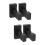 2 Pairs Wall Mount Wooden Bat Holders Multi Function Baseball Racks 9