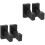 2 Pairs Wall Mount Wooden Bat Holders Multi Function Baseball Racks 5