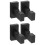 2 Pairs Wall Mount Wooden Bat Holders Multi Function Baseball Racks 7