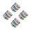 4Pcs Tea Light Holder Mosaic Glass Candle Holder Decor 5