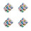 4Pcs Tea Light Holder Mosaic Glass Candle Holder Decor 2