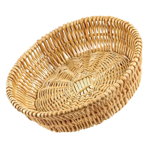 2Pcs Wicker Woven Storage Basket For Household Organization 1