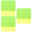 6 Pcs Silicone Rectangular Placemat For Kitchen Table Yellow Green 7