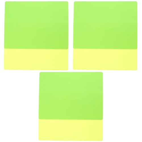 6 Pcs Silicone Rectangular Placemat For Kitchen Table Yellow Green 2