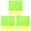 6 Pcs Silicone Rectangular Placemat For Kitchen Table Yellow Green 2