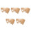 5Sets Khaki Kraft Paper DIY Bag Making Kit Sewing Templates 9