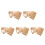 5Sets Khaki Kraft Paper DIY Bag Making Kit Sewing Templates 7