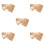 5Sets Khaki Kraft Paper DIY Bag Making Kit Sewing Templates 4