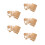 5Sets Khaki Kraft Paper DIY Bag Making Kit Sewing Templates 8