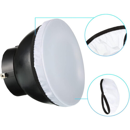 Diffuser Sock 18cm/7in For Ring Light Soft Photography Diffuser Covers Cloth Blue 2