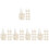 50 Pcs Woven Rattan Flower And Vegetable Handheld Baskets 5