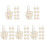 50 Pcs Woven Rattan Flower And Vegetable Handheld Baskets 2