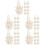50 Pcs Woven Rattan Flower And Vegetable Handheld Baskets 6