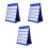 3Pcs 43X33Cm Desktop Pocket Chart With 20Pcs White Cards Small 10