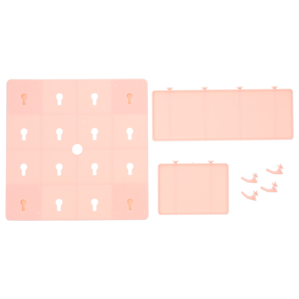 2 Sets Pegboard Shelf Organizer Wall-Mounted Display Rack 033394966706