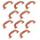 10Pcs Semi Round Plastic Luggage Handles For Suitcase Toolbox Bag 11
