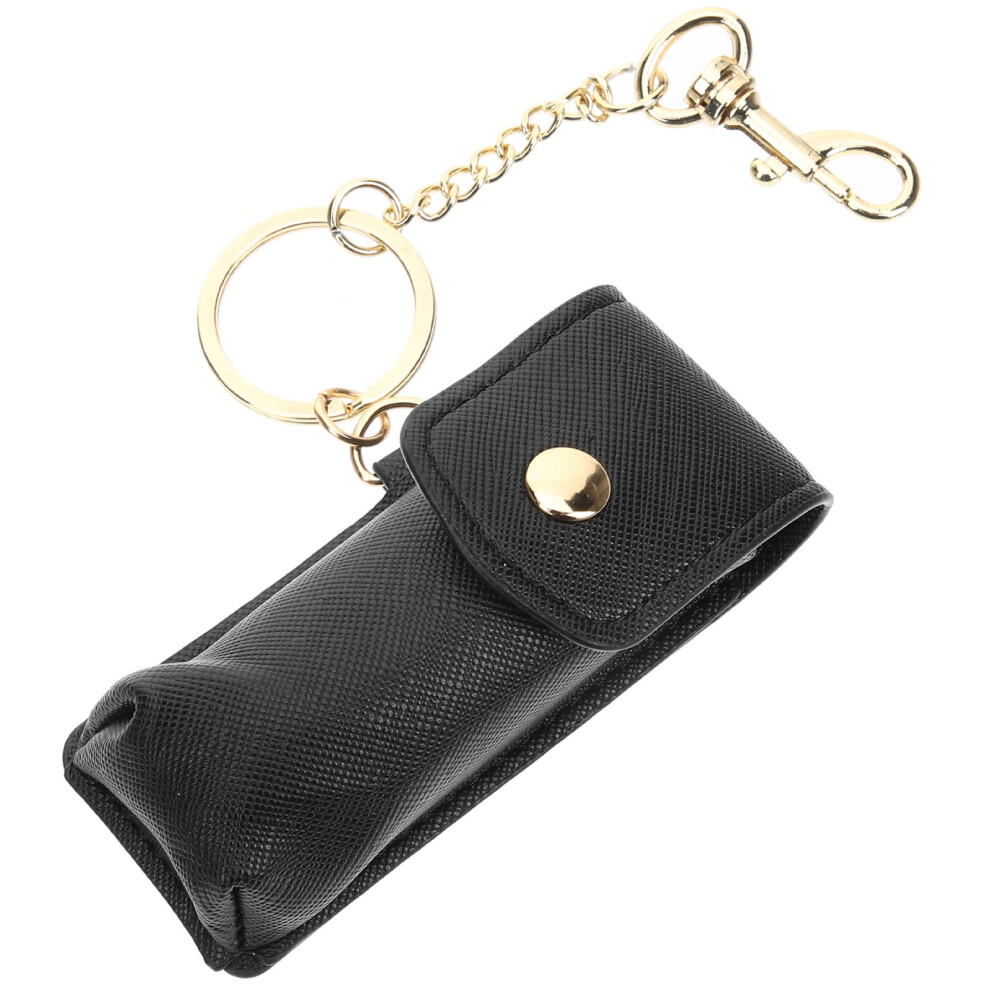 Artibetter 5Pcs Portable Holder Key Chain Lip Balm Case