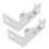 4Pcs White Vertical Blind Bracket Supports Iron Window Blind Hardware 2