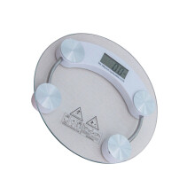 Digital Body Weight Scale With Tempered Glass And Lcd Display