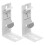 4Pcs White Vertical Blind Bracket Supports Iron Window Blind Hardware 3
