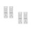 4Pcs White Vertical Blind Bracket Supports Iron Window Blind Hardware 8