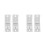 4Pcs White Vertical Blind Bracket Supports Iron Window Blind Hardware 9