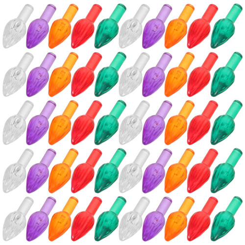 400 Pcs Ceramic Christmas Tree Lights Multi Color Twist Bulbs 1