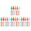 400 Pcs Ceramic Christmas Tree Lights Multi Color Twist Bulbs 9