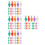 400 Pcs Ceramic Christmas Tree Lights Multi Color Twist Bulbs 7