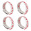 16 Pcs Pu Baseball Bracelets Adjustable Braided Wristbands 1