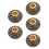 5Pcs Handheld Prayer Wheel Stand Copper Holder With Base 10