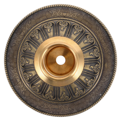 5Pcs Handheld Prayer Wheel Stand Copper Holder With Base 1
