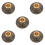 5Pcs Handheld Prayer Wheel Stand Copper Holder With Base 5