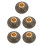 5Pcs Handheld Prayer Wheel Stand Copper Holder With Base 8