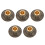 5Pcs Handheld Prayer Wheel Stand Copper Holder With Base 6